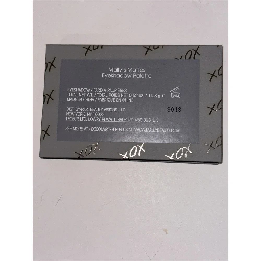 Mally Beauty Mally's Mattes Eyeshadow Palette 8 Shades Neutral Matte‎ Mirror New